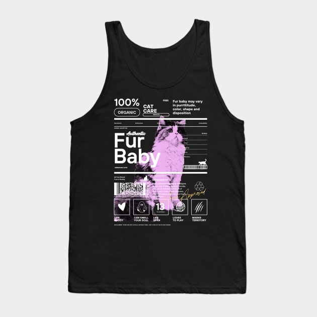 Authentic Fur Baby Cat Tank Top by Rarabeast